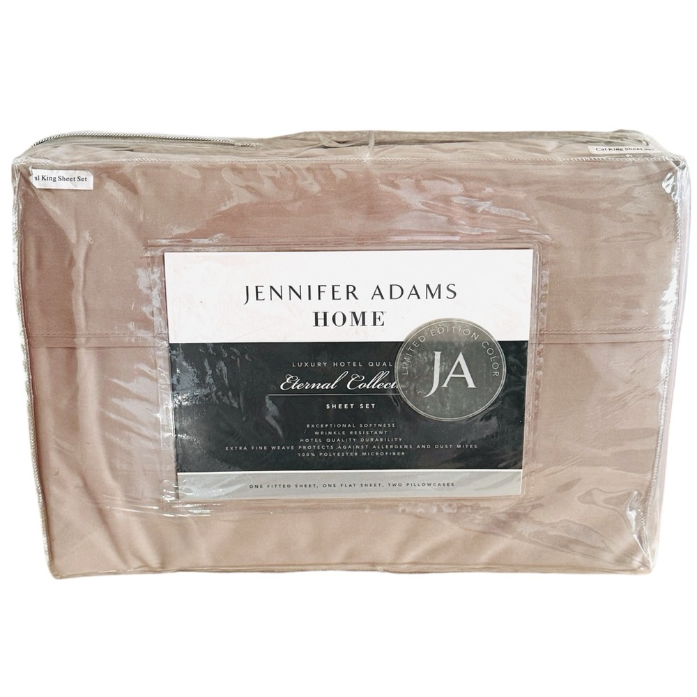 Jennifer Adam’s Home Eternal Collection in Silver Gray Cal King Set NEW NIP
